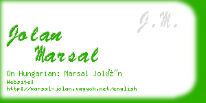 jolan marsal business card
